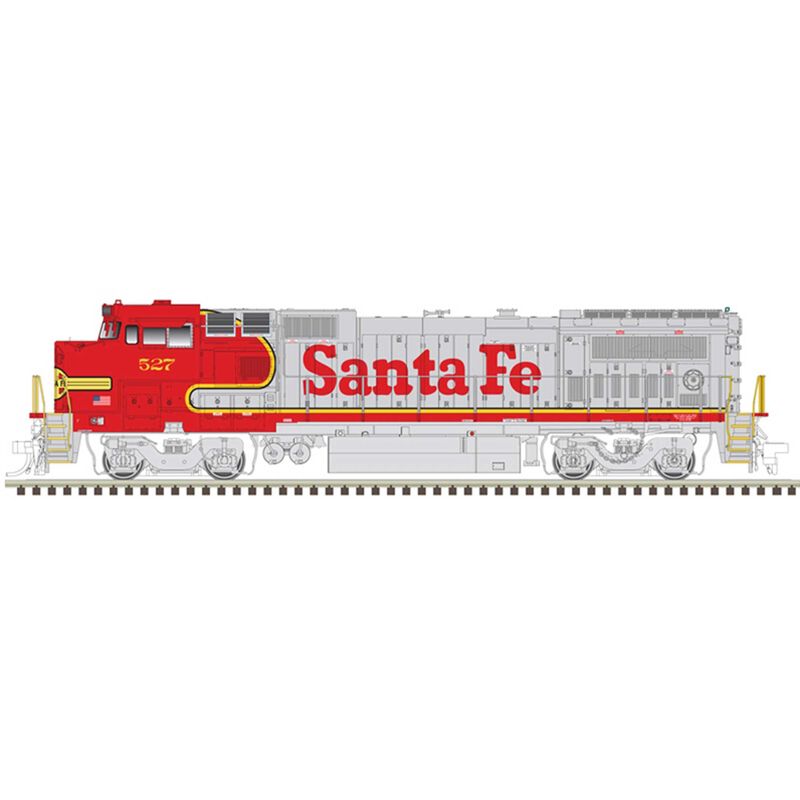 N Dash 8-40 B/BW Loco Santa Fe 527