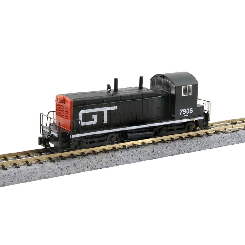 Kato USA, Inc. N EMD NW2 Switcher Locomotive, Grand Trunk Western #7906 w/ Sound
