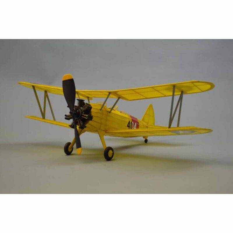 Stearman PT-17 Rubber Powered 17"-18" Airplane Kit