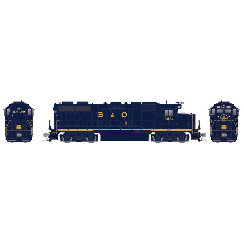 HO EMD GP38 DC Locomotive B&O #3840