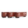 HO 40' Modern Box Car, CN #577100 / #577115 / #577123 (3)