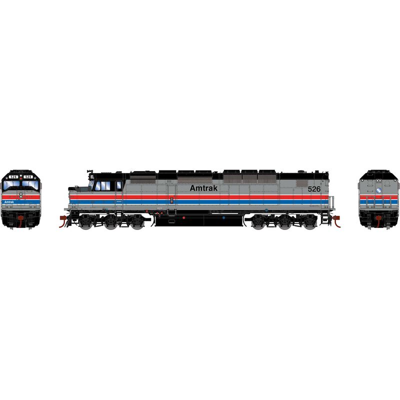 HO SDP40F Locomotive, Amtrak, Phase II #526