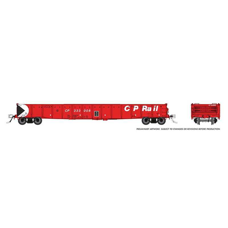 HO 52'6" Gondola CP Rail Action Red Scheme (6)