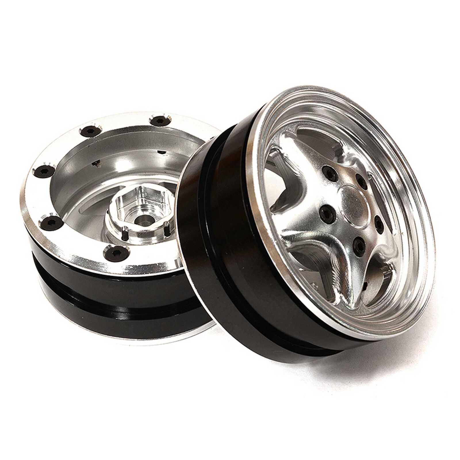 1.9 Alloy 5 Spoke Wheel, Silver: Rock Crawler (2)