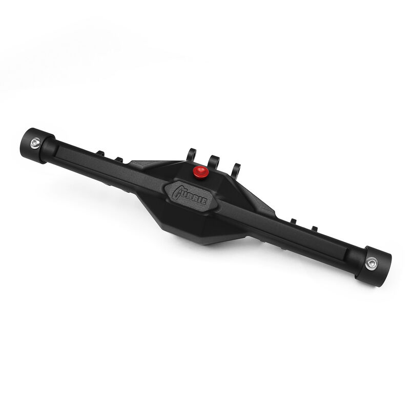Currie F9 Rear Axle, Black Anodized: SCX10-II
