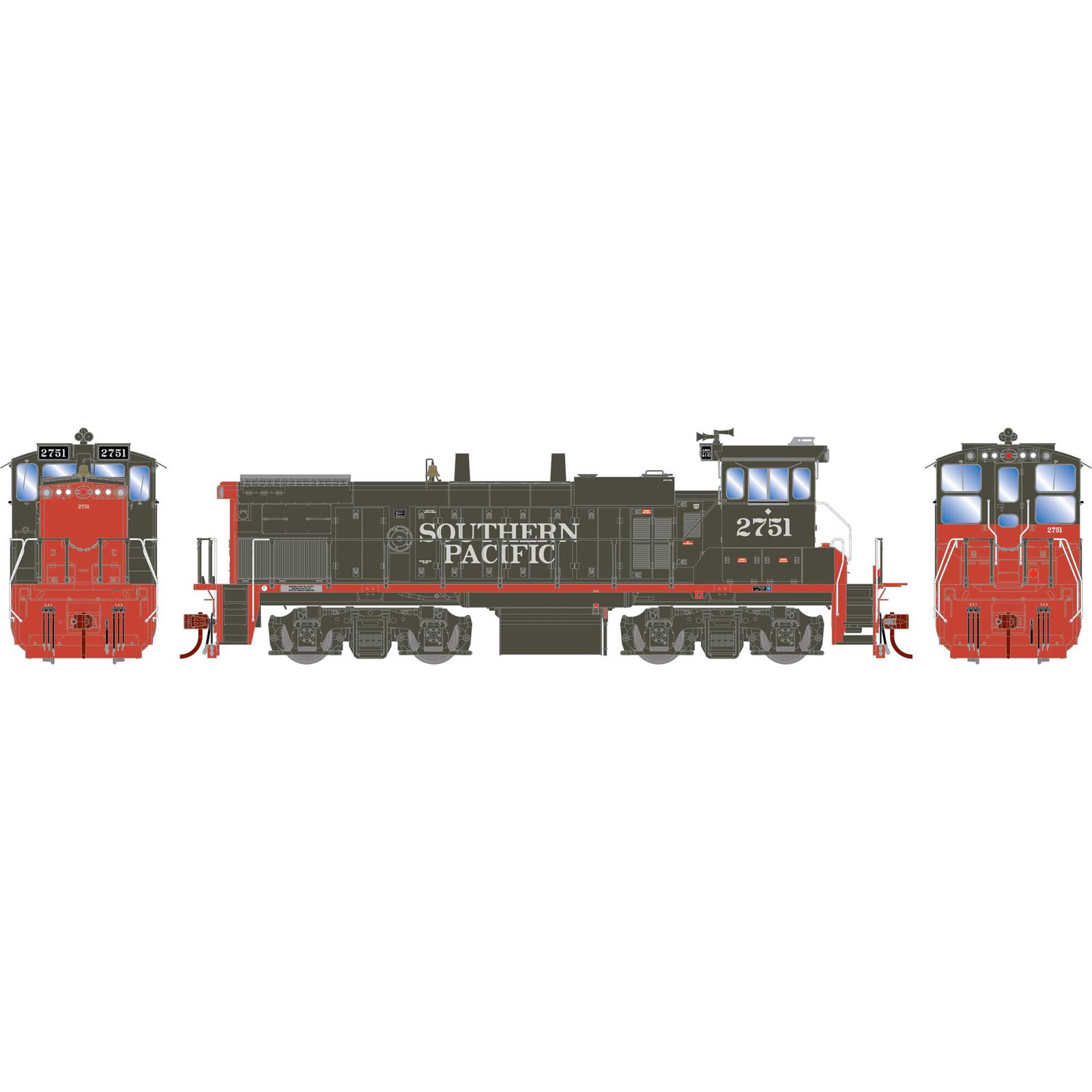 HO MP15AC Locomotive with DCC & Sound, SP #2751