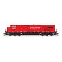 N GE ES44AC Locomotive, CP 9368, Action Red