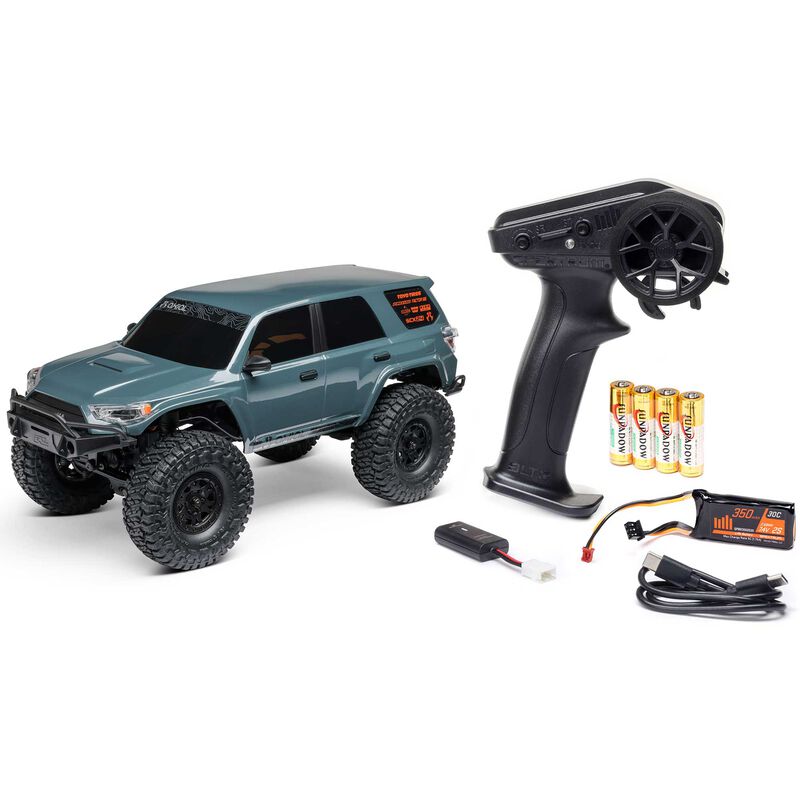 Axial 1/24 SCX24 Toyota 4Runner 4X4 RTR Brushed Rock Crawler (Battery & Charger Included), Gray - SCRATCH & DENT