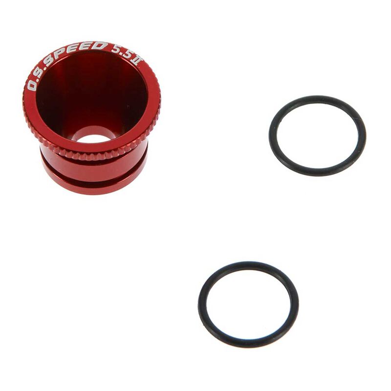 Carburetor Reducer AL2 5.5mm, Red: Speed T1202
