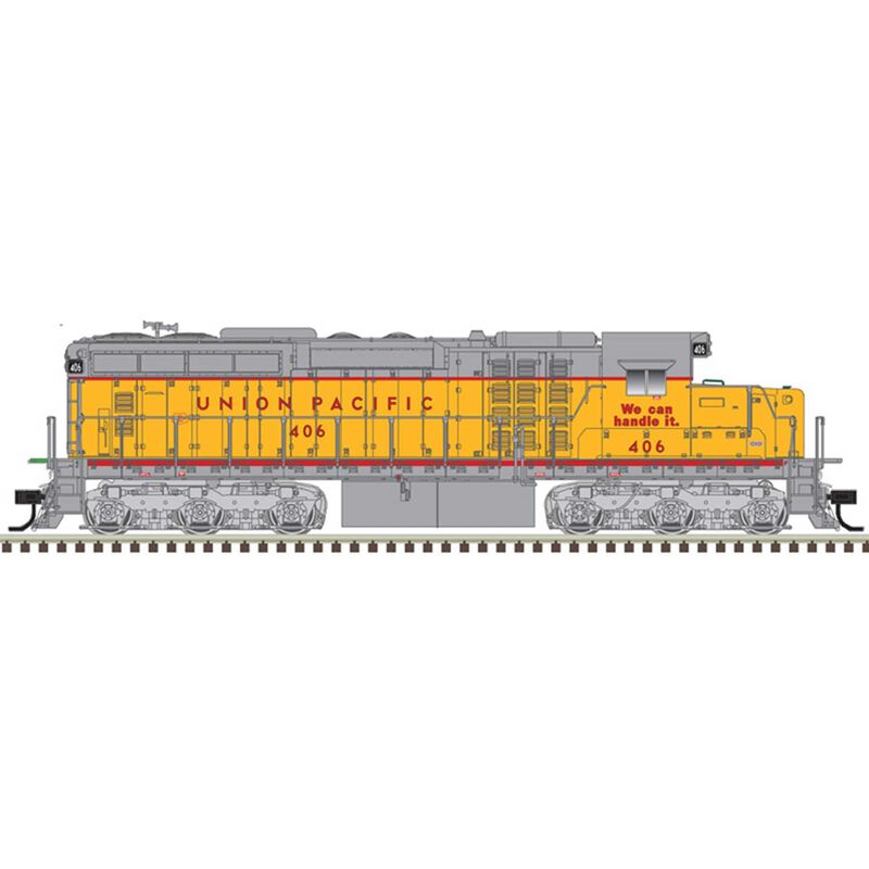 Union Pacific 406 (Yellow Red Gray)