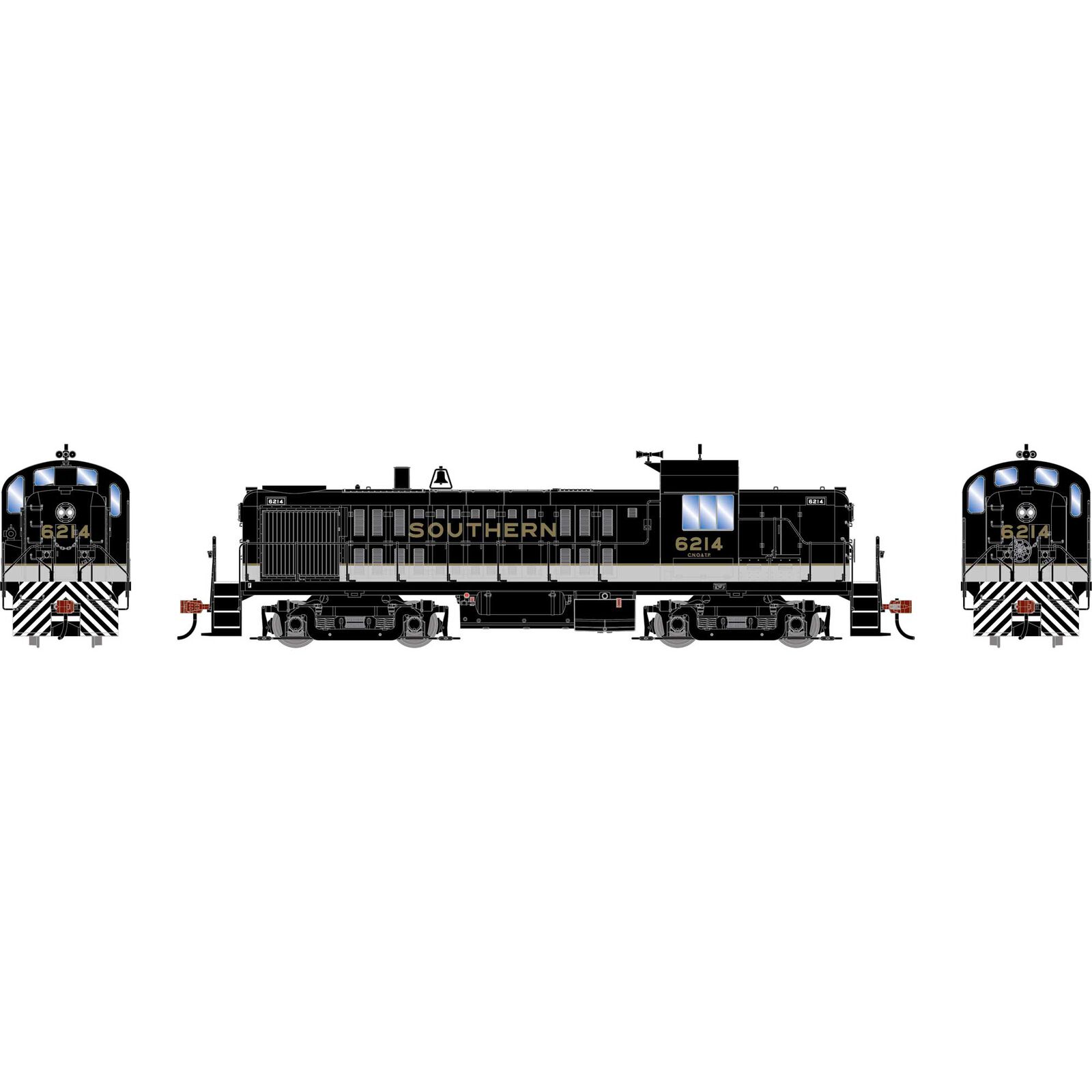 HO RS-3 Locomotive with DCC & Sound, SOU #6214