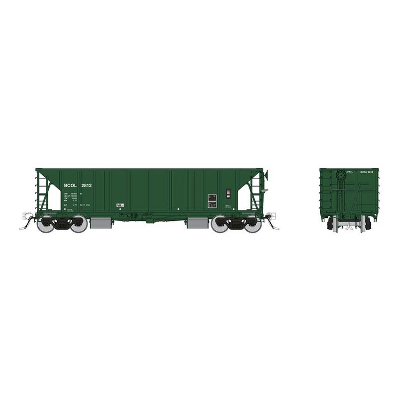 HO NSC Ballast Car: BC Rail - Early: 6-Pack