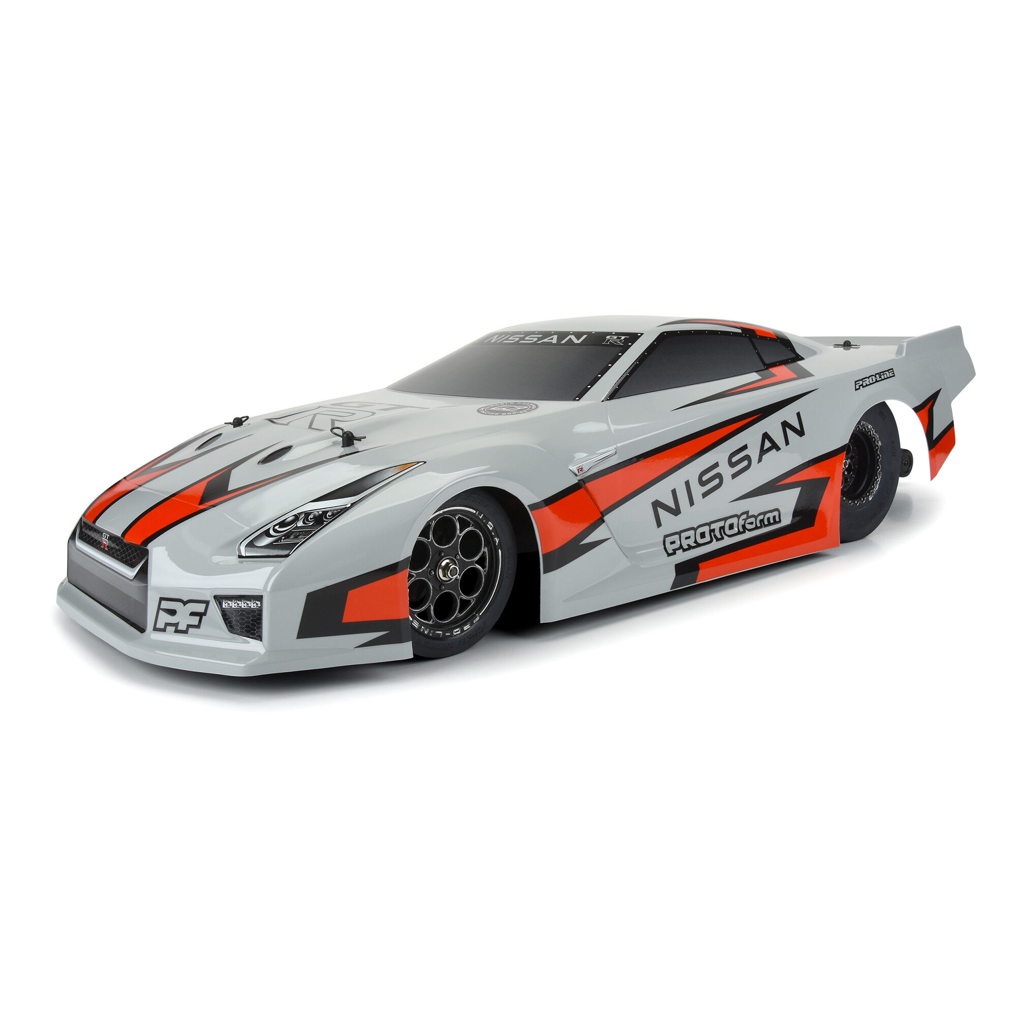 PROTOform 1/10 Nissan GT-R R35 Pro Mod Tough-Color Gray Body: Drag