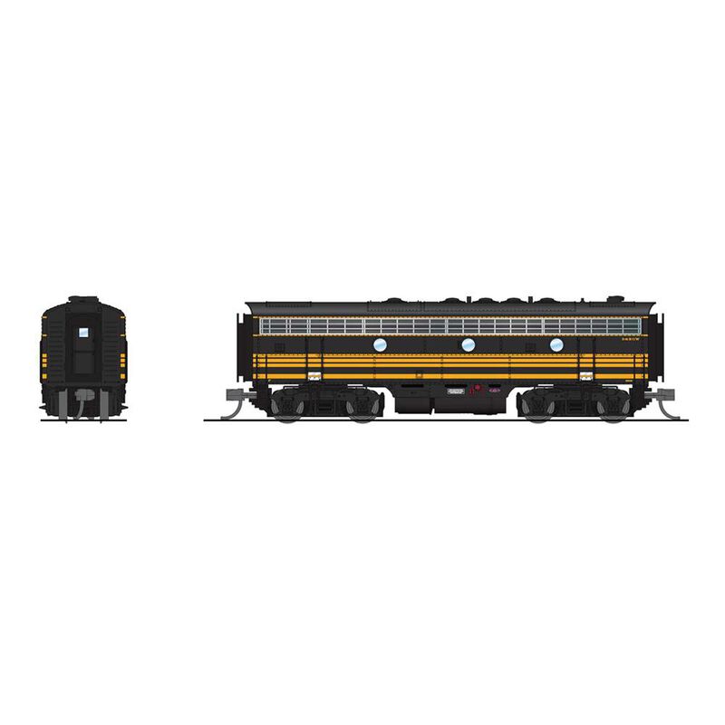 N EMD F7B Locomotive, DRGW 5563, Black 3-Stripe