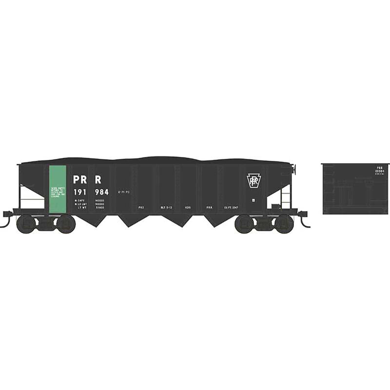N Scale H21 Hopper PC H21G PRR Ore #192400