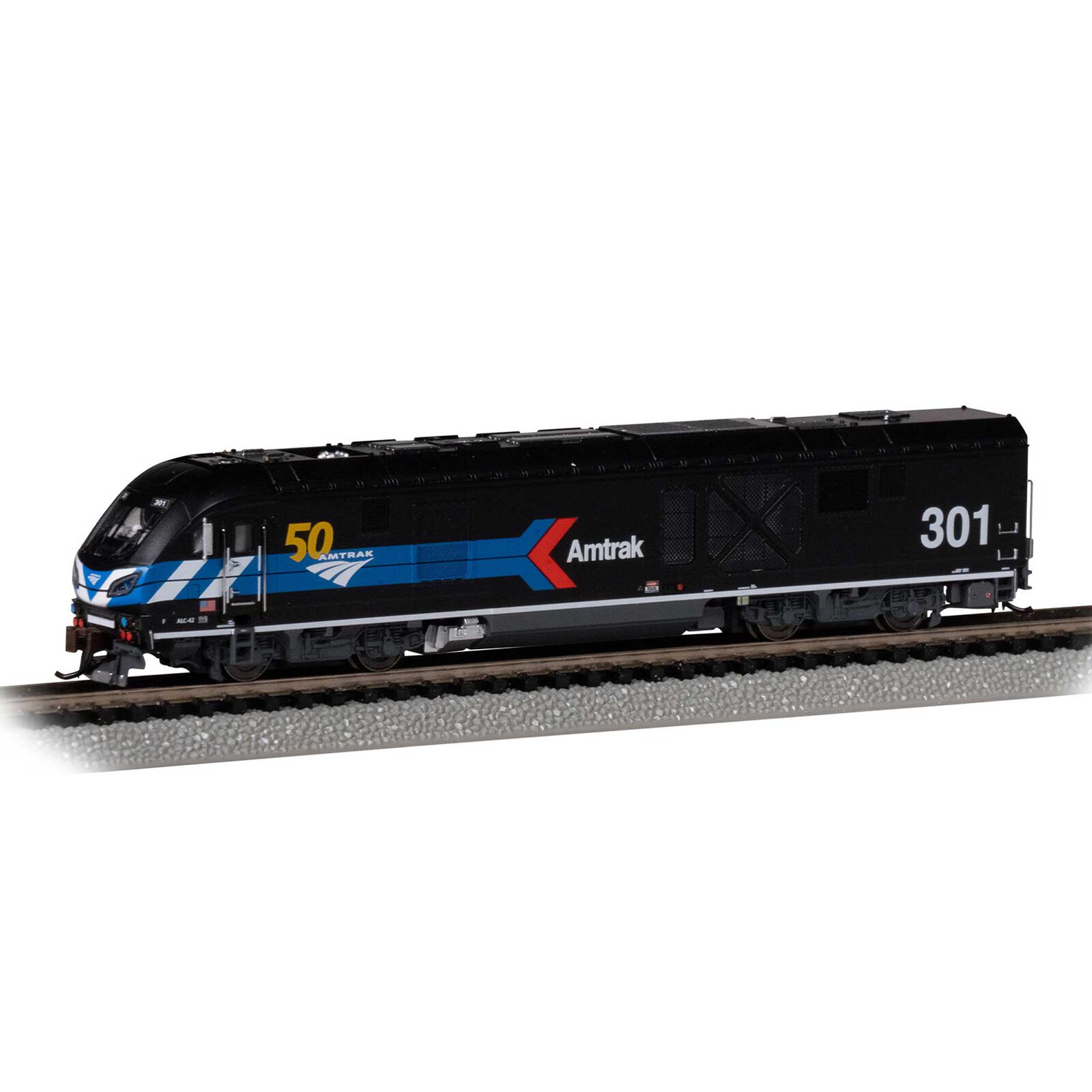 N Siemens ALC-42 Locomotive w/ DCC - Amtrak&reg; #301 - 50th Anniversary "Day 1"