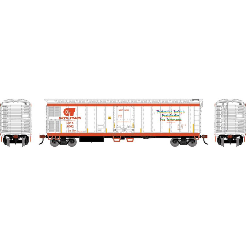 HO 50' Smooth Side Mechanical Reefer, CRYX 'Night Hawk' #7063