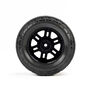 Menace Front/Rear Street Tires Mounted 12mm Black Split Six (2): ARRMA MINI KRATON