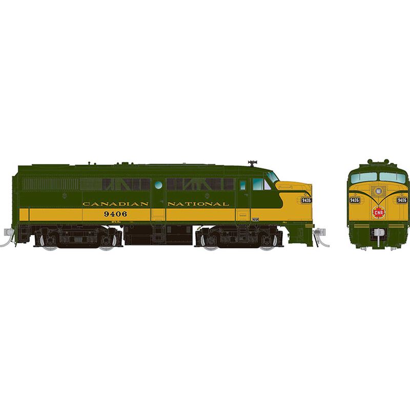 HO ALCo FA-1 DC/DCC/Sound CN Green/Yellow Scheme 9400
