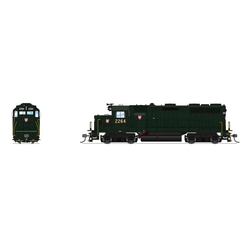 HO EMD GP35 Locomotive, PRR 2264, with Red Keystone