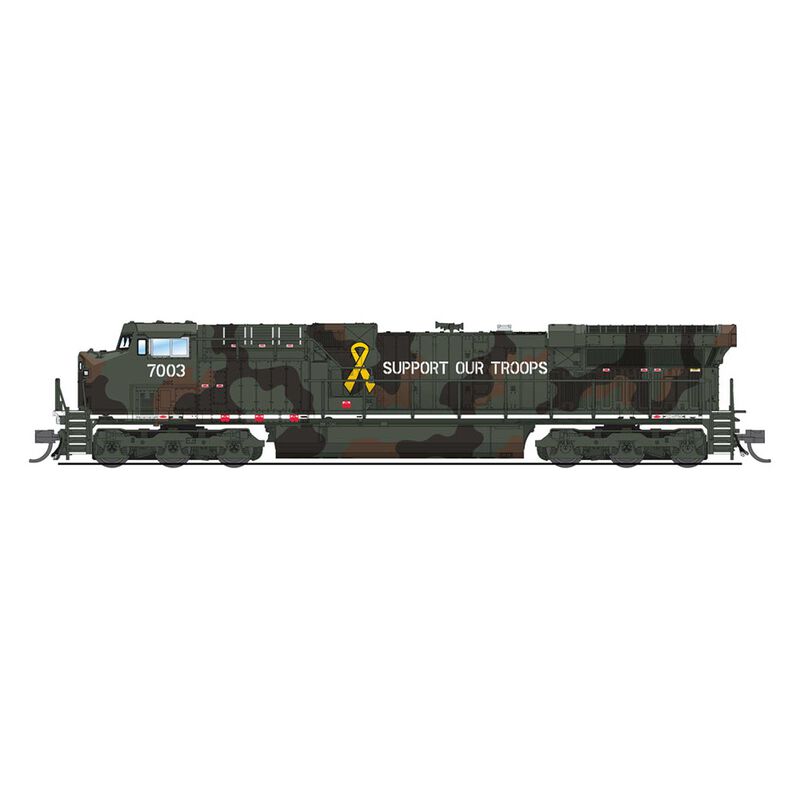 N GE AC6000 Locomotive with DCC & Sound, "Support Our Troops" Fantasy Paint
