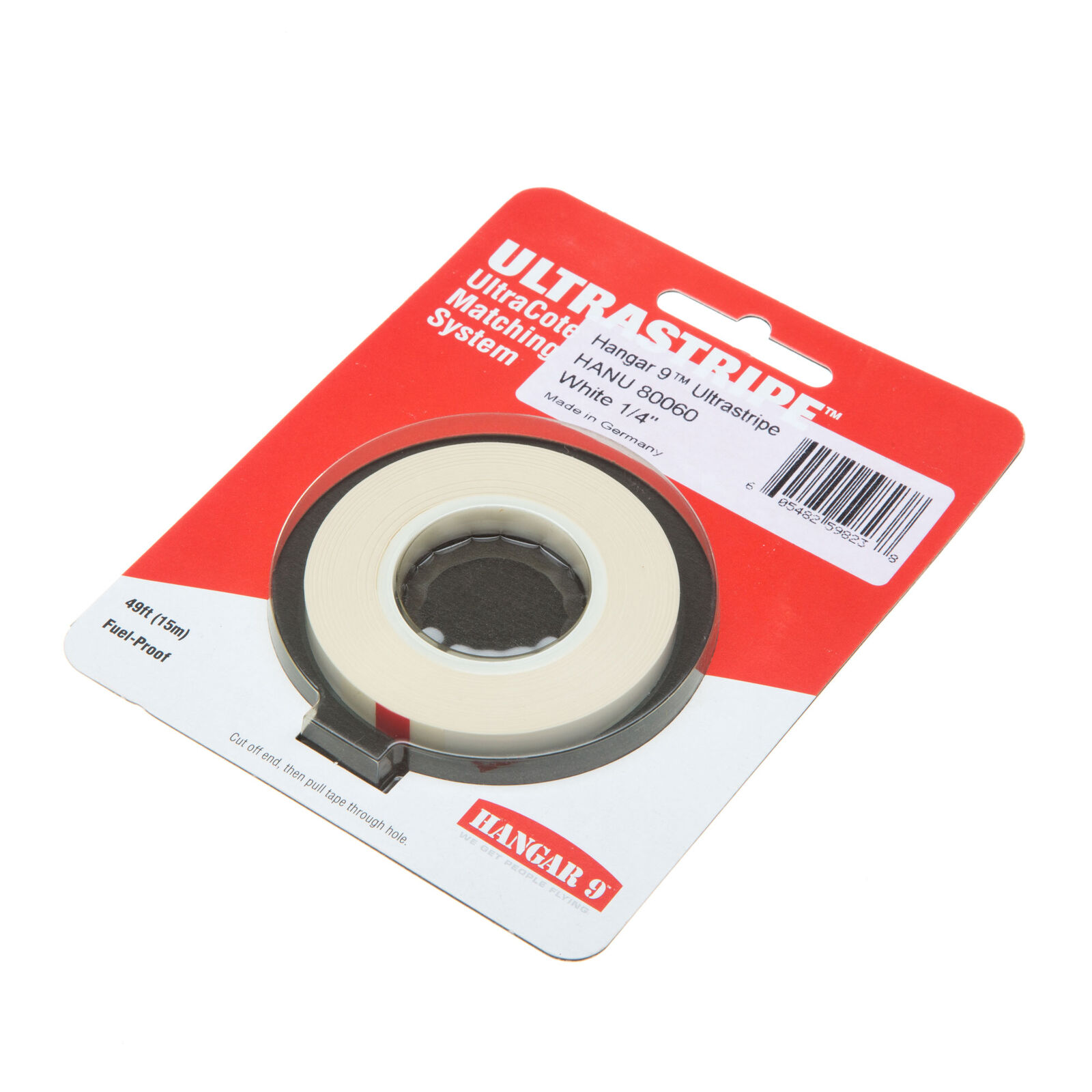 UltraStripe, White 1/4"