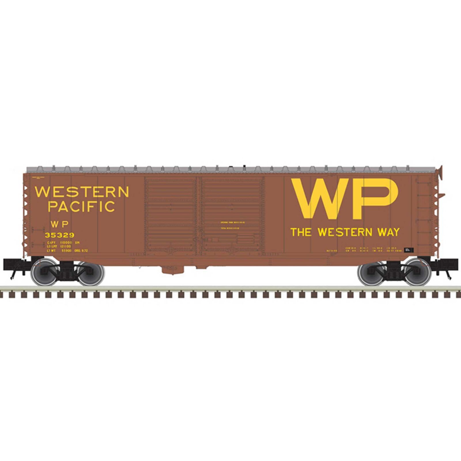 O 50' PS Box Car Western Pacific 35329, 35566