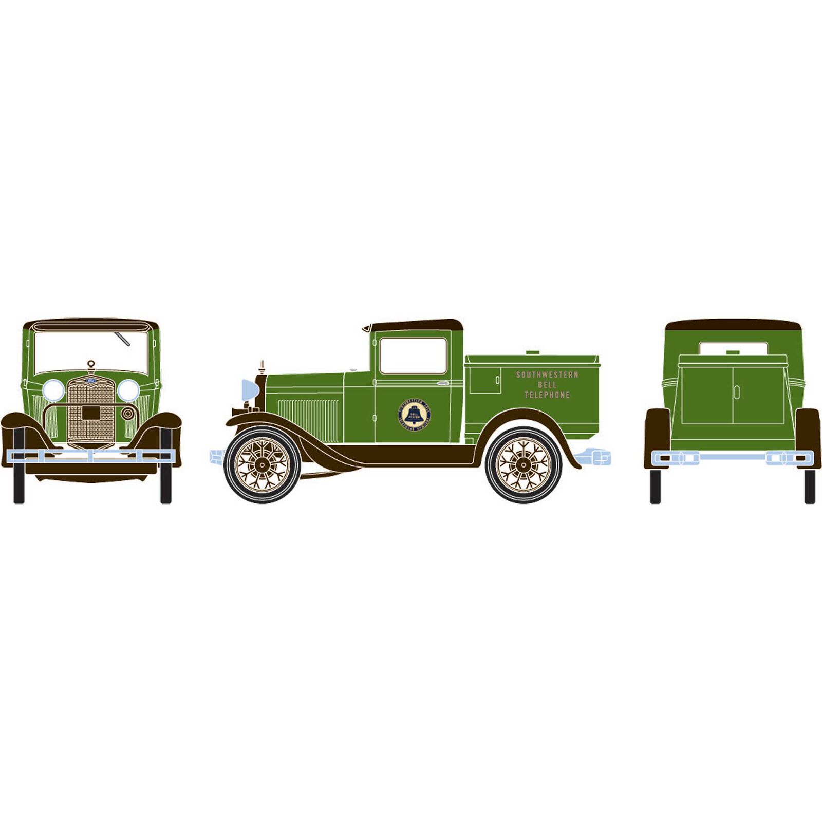 HO RTR Model A Telephone Truck, Southwestern Bell