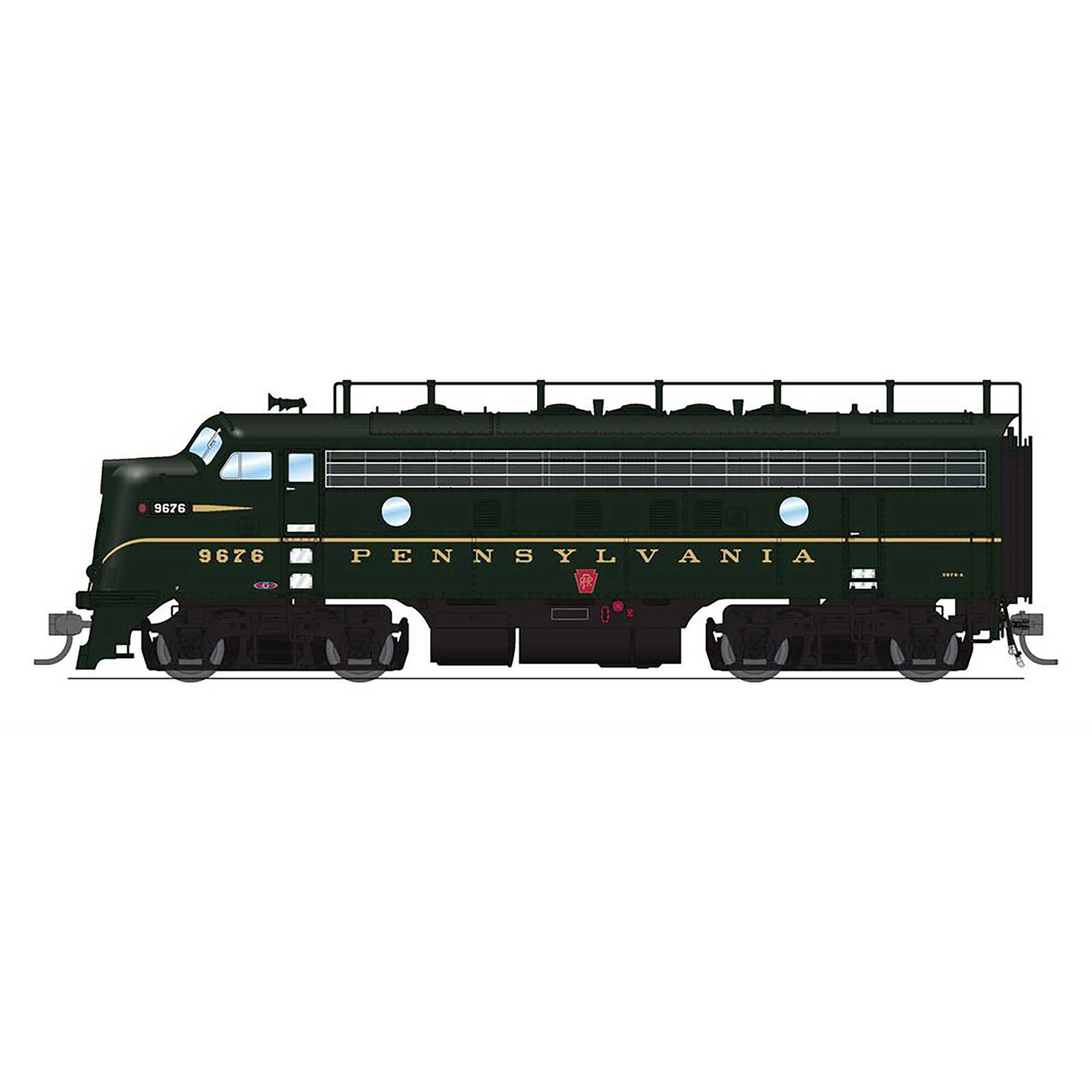 HO EMD F7 Paragon4, PRR #9658A