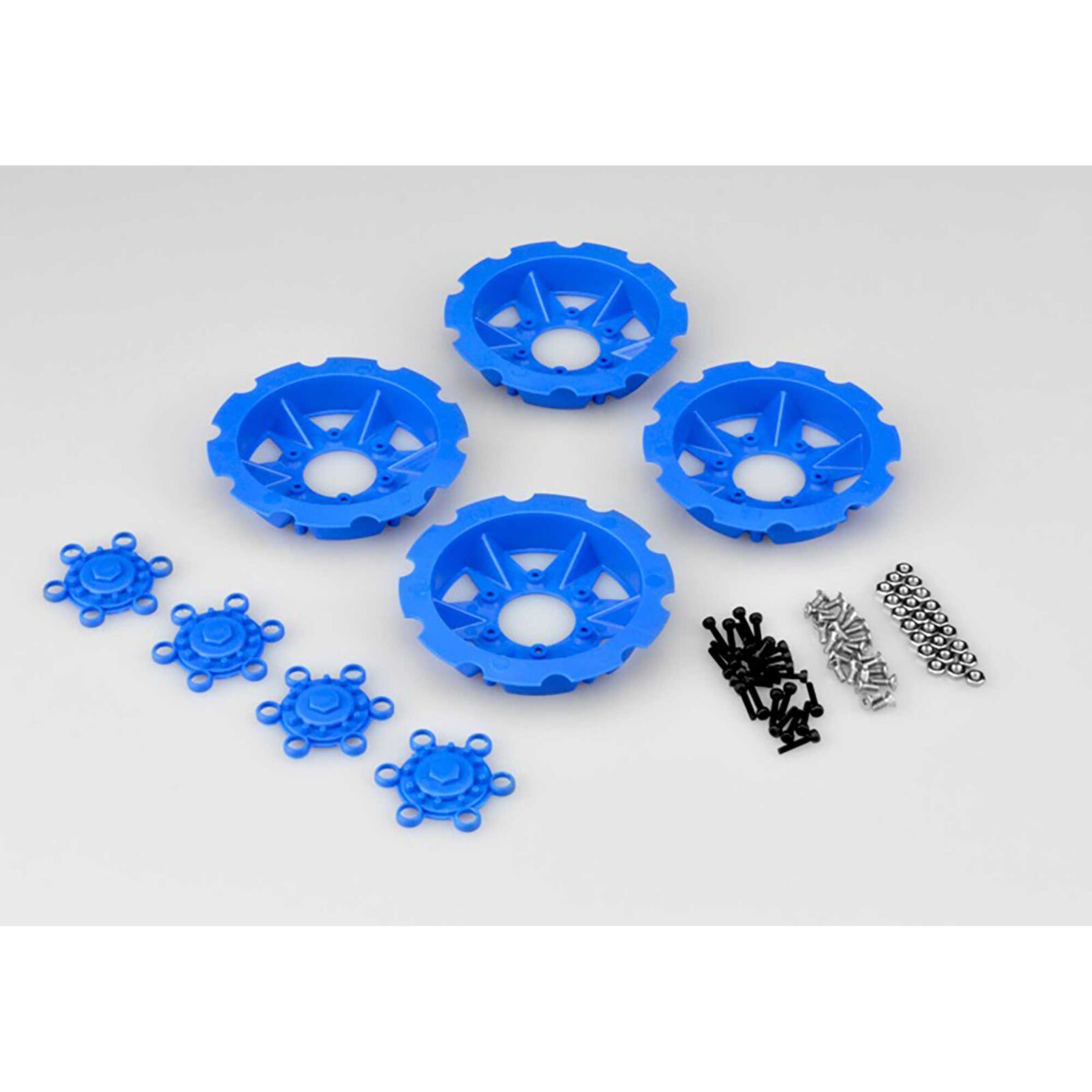 Tracker Wheel Discs for Dragon Wheels, Blue (4)