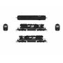 N, EMD SD40-2, NS 1628, Black/White w/ High Hood, No-Sound / DCC-Ready