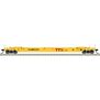 HO 48' Well Car TTX next load any road #456202, Yellow/Black/White