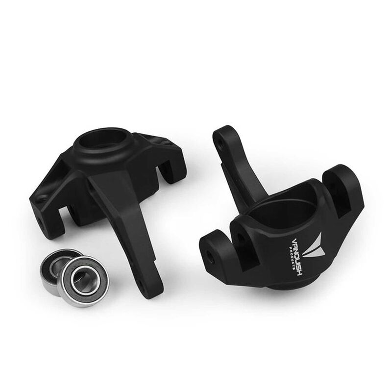 EXO Steering Knuckles Black Anodized: Axial Yeti