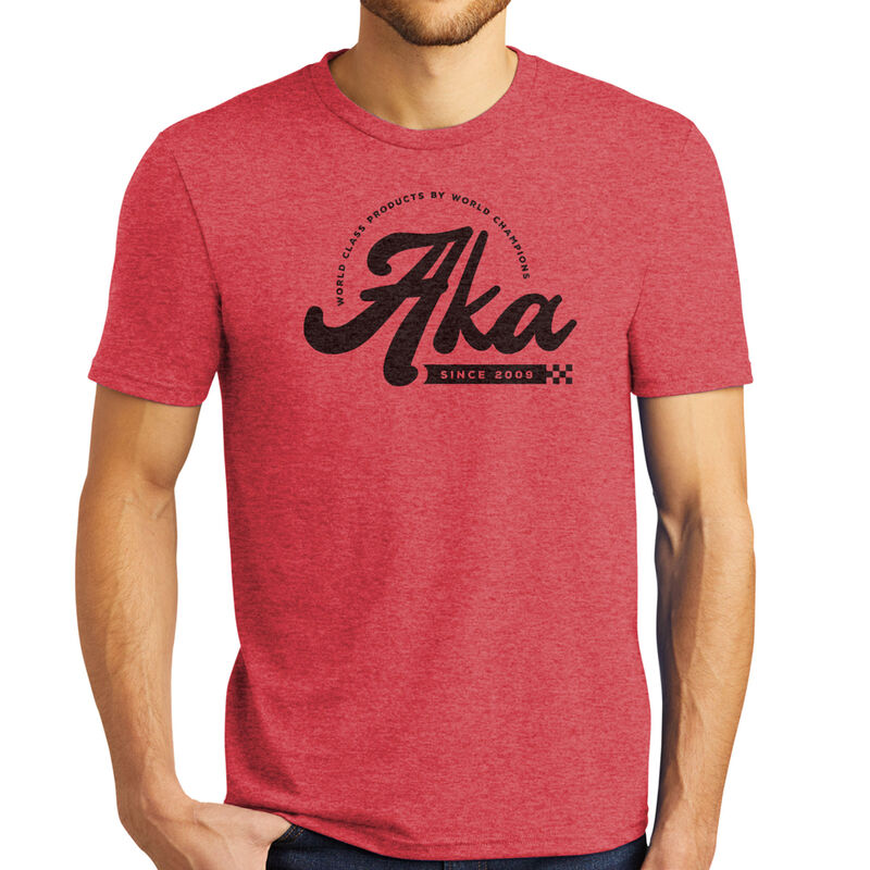 AKA Retro Tri-Blend Red T-Shirt, Small