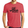 AKA Retro Tri-Blend Red T-Shirt, Small