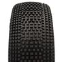 1/8 2AB Soft Long Wear Pre-Mounted Tires, White EVO Wheels (2): Buggy