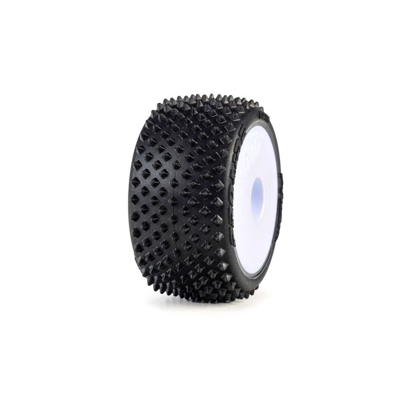 Pro-Line Racing 1/28 Prism Front/Rear Carpet Tires Mounted 7mm, White (4): Losi Micro-T
