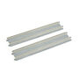 N 9-3/4" Double Track Straight, Concrete Ties (2)