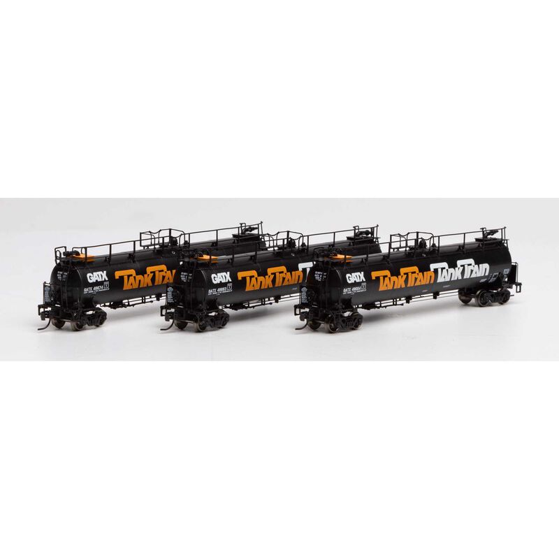 N TankTrain A/B &Int,GATX/Orange#48663/48664/48674