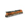 HO GE Dash 9-44CW Locomotive with DCC & Sound, BNSF Heritage I #1044