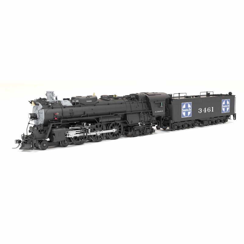 HO ATSF 3460 Class 4-6-4, #3461, 1940-1942 Appearance, No-Sound / DCC-Ready