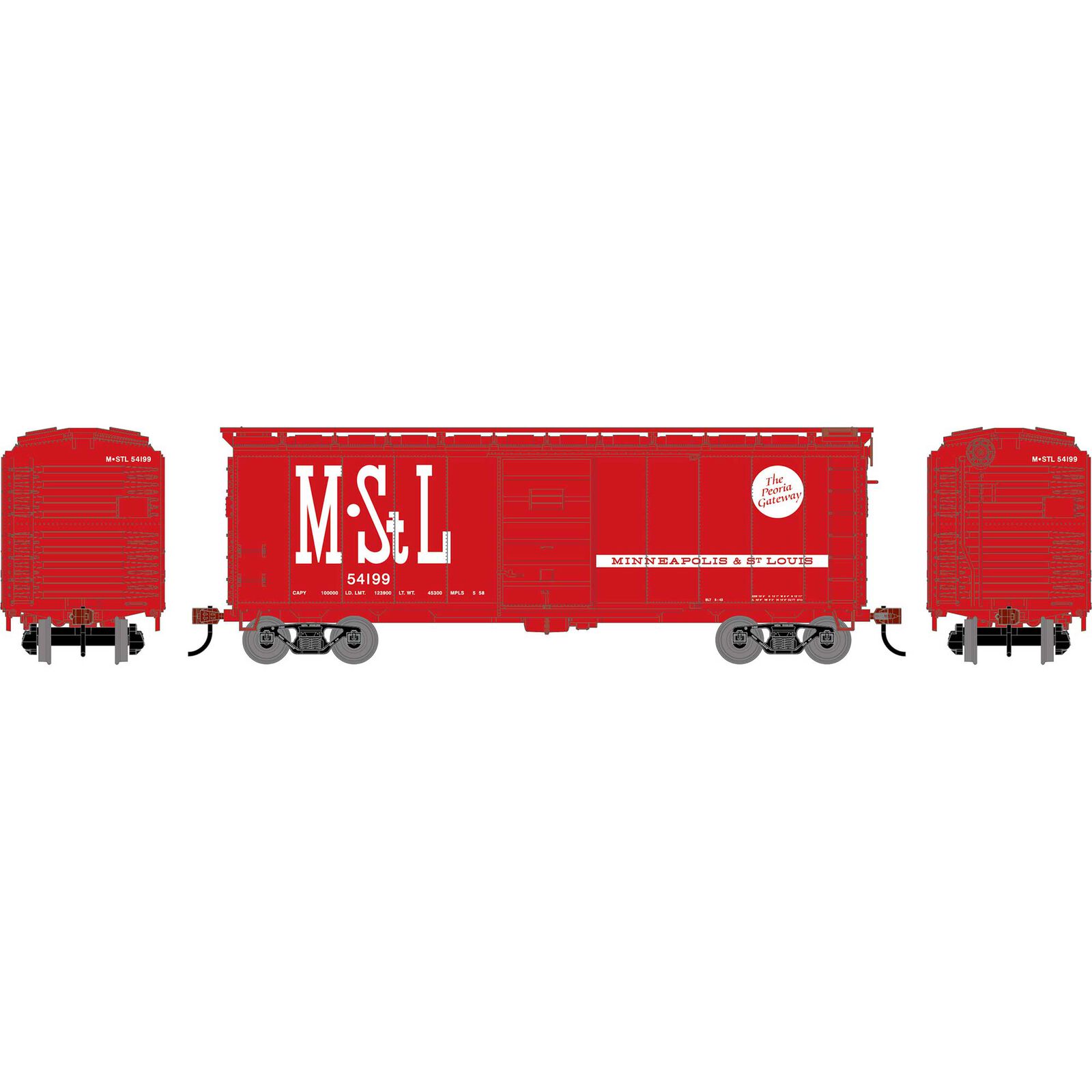 HO ATH 40' Superior Door Box Car, MSTL #54199