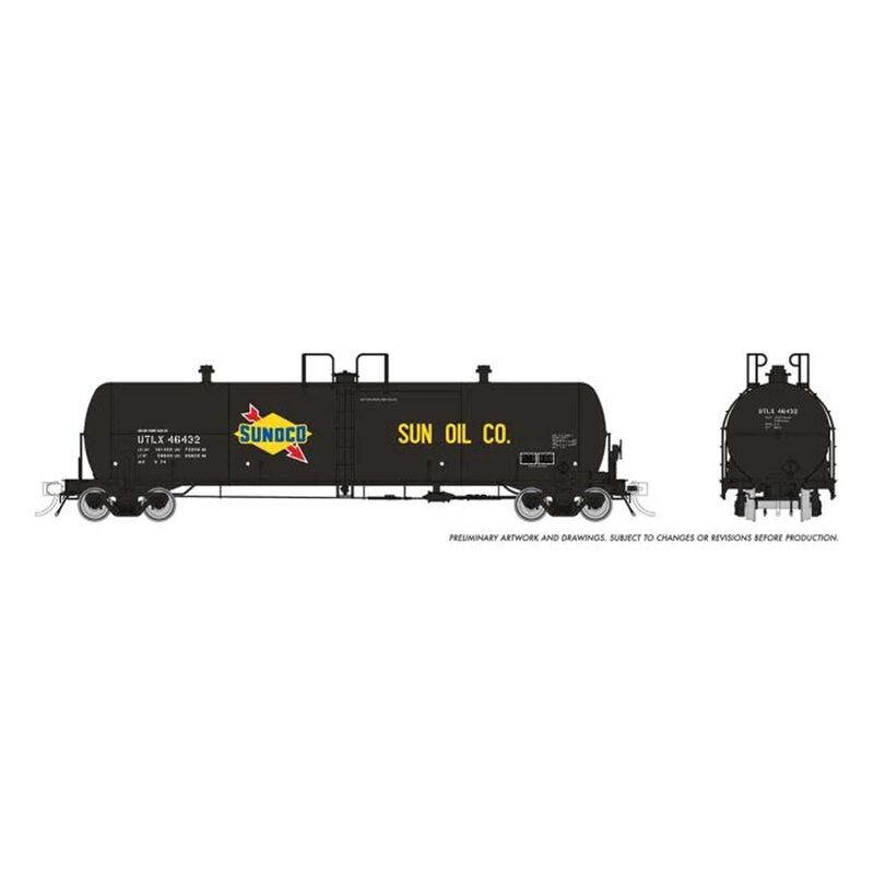 HO Procor 20K gal Tank Car: Sunoco (UTLX): Single Car