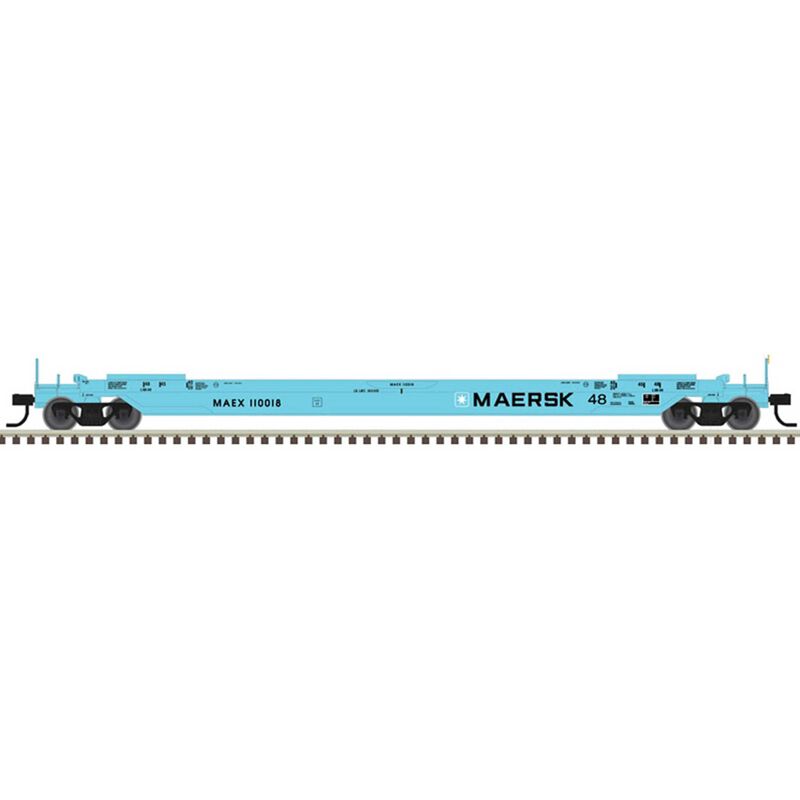 HO 48' All Purpose Well Car MAERSK 110027, Blue/White
