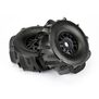 1/7 Dumont Fr/Rr Sand/Snow Mojave Tires Mounted 17mm Blk Whls (2)