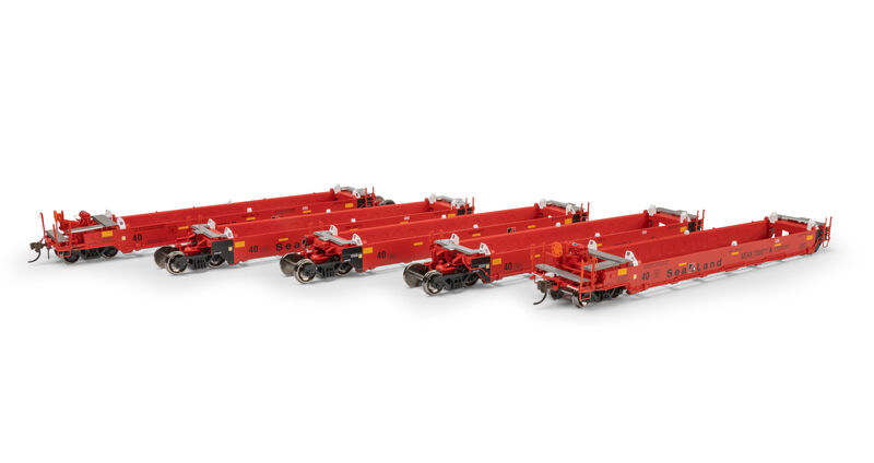 Athearn HO ATH Gunderson Maxi-I Well Cars (5), SEAX #730071