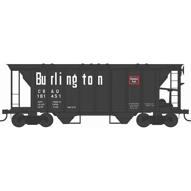 HO H34 Covered Hopper Burlington #181451