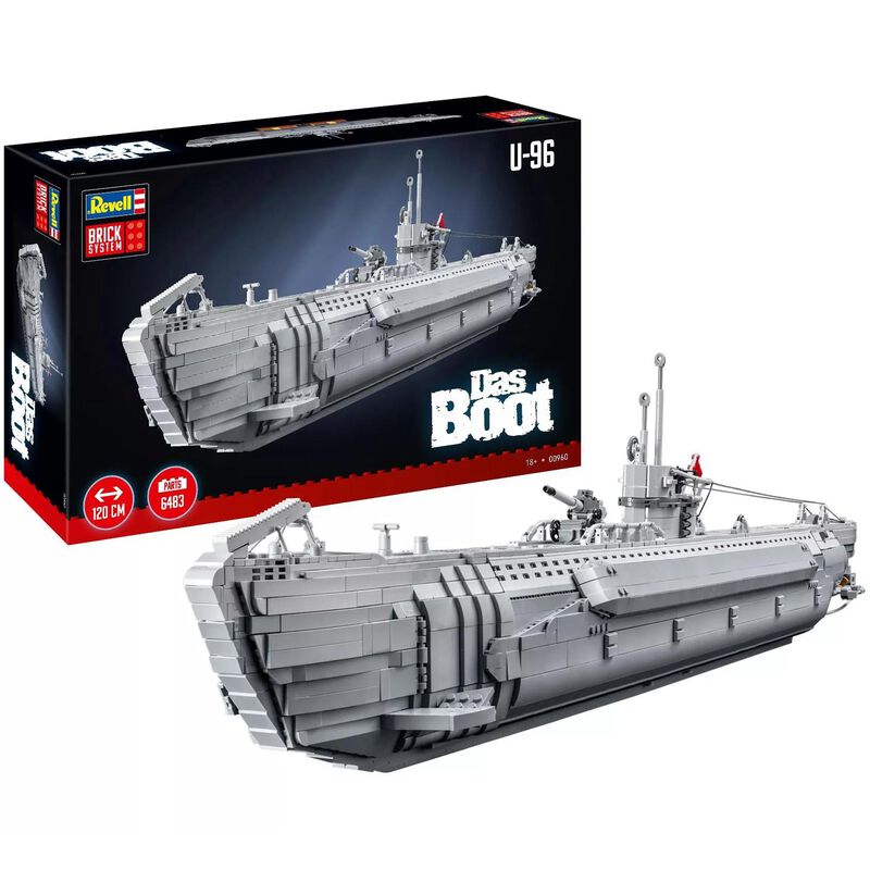 CARRERA REVELL OF AMERICAS INC 1/56 U-96 Das Boot U-Boat Brick System Kit