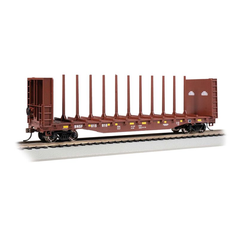 HO 52' Center-Beam Flat Car BNSF #615818
