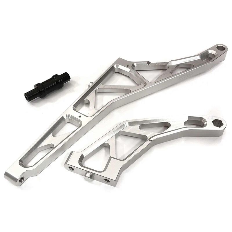 Billet Machined Rear Chassis Braces (2): Losi DBXL-E 2.0